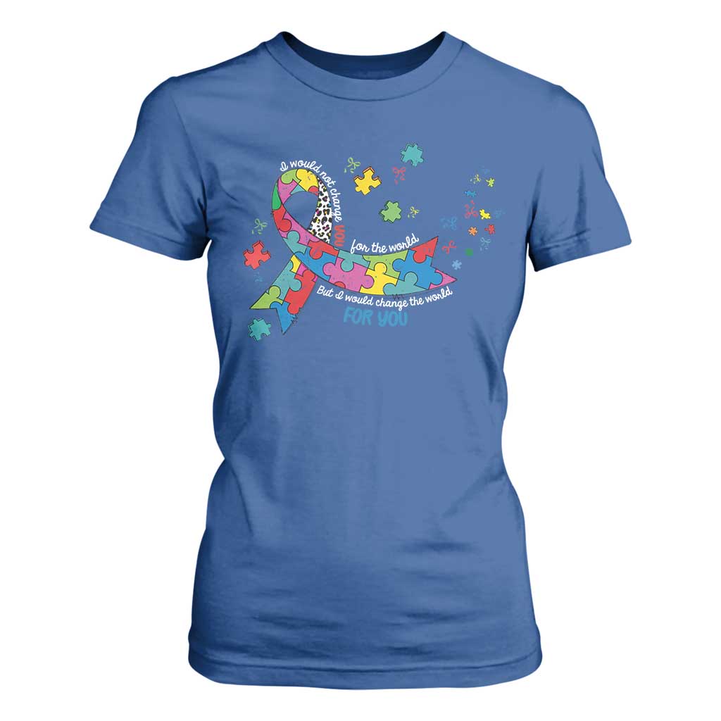 Autism Support Coquette Bow T Shirt For Women Special Education Teacher
