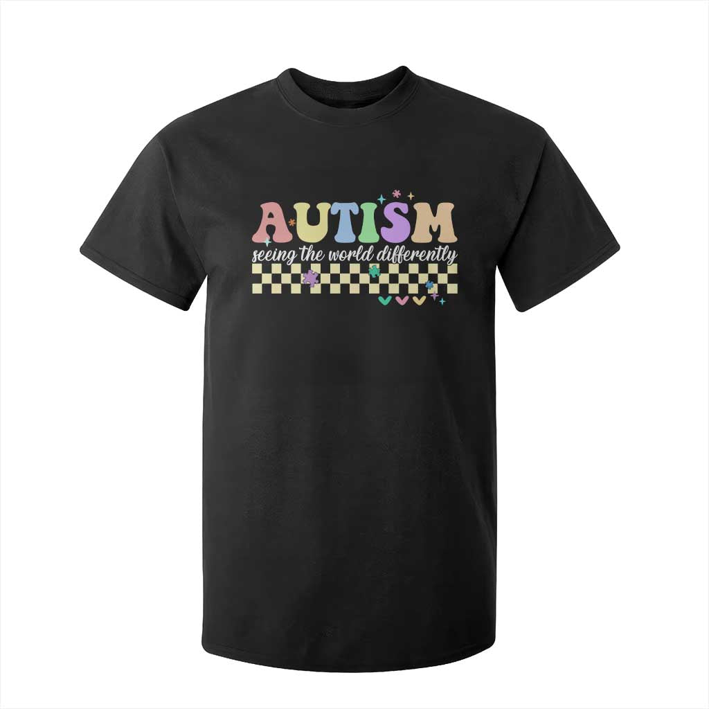Autism Acceptance Month T Shirt For Kid Seeing the World Differently
