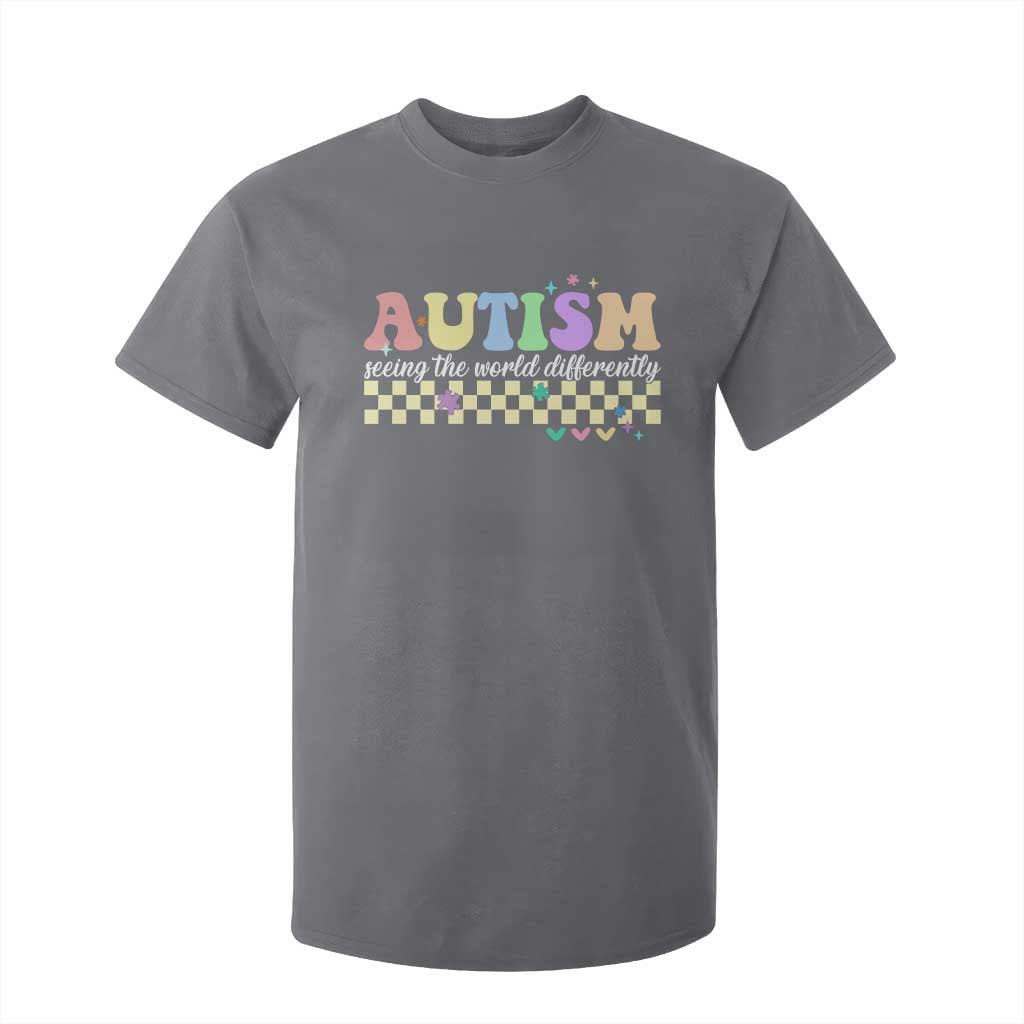 Autism Acceptance Month T Shirt For Kid Seeing the World Differently