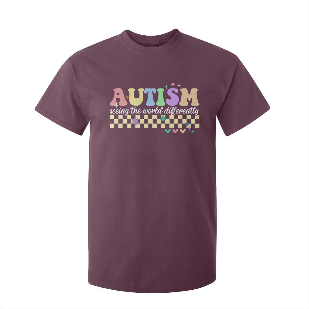 Autism Acceptance Month T Shirt For Kid Seeing the World Differently