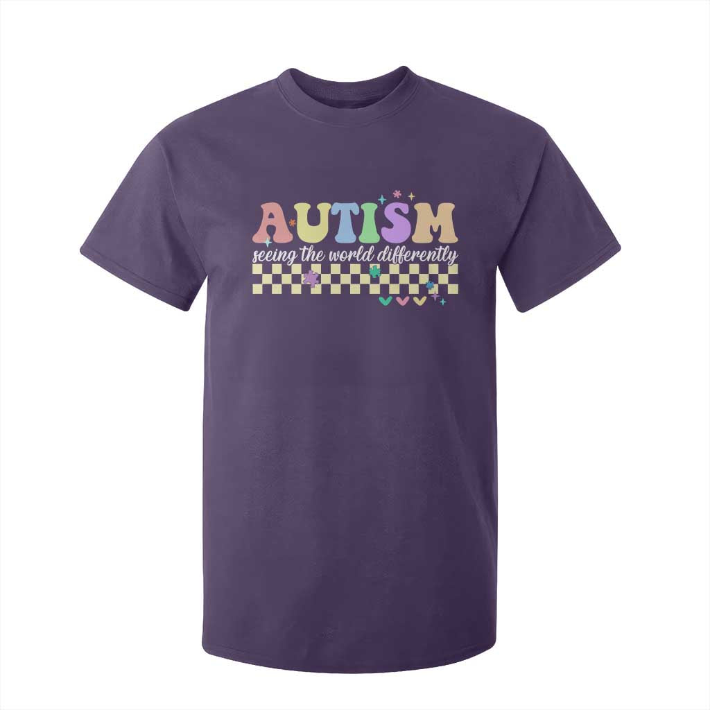 Autism Acceptance Month T Shirt For Kid Seeing the World Differently