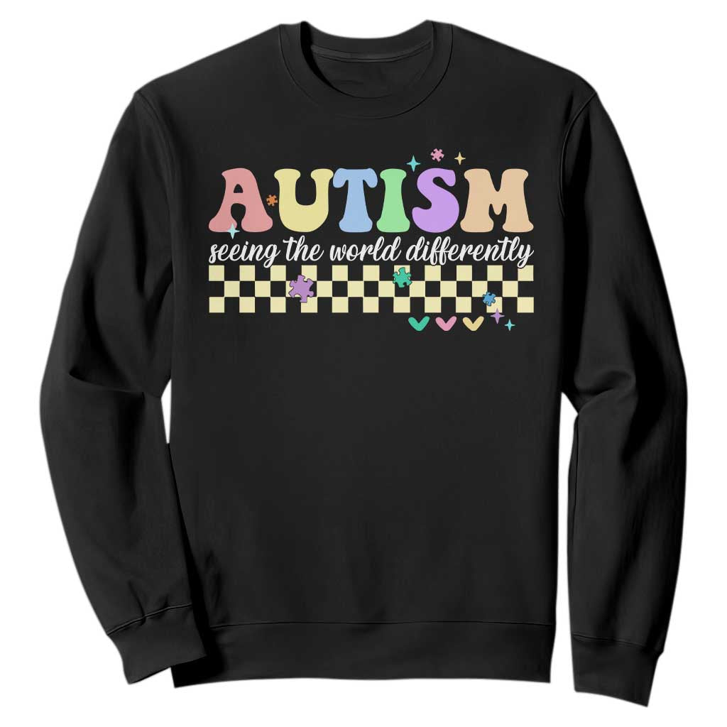 Autism Acceptance Month Sweatshirt Seeing the World Differently