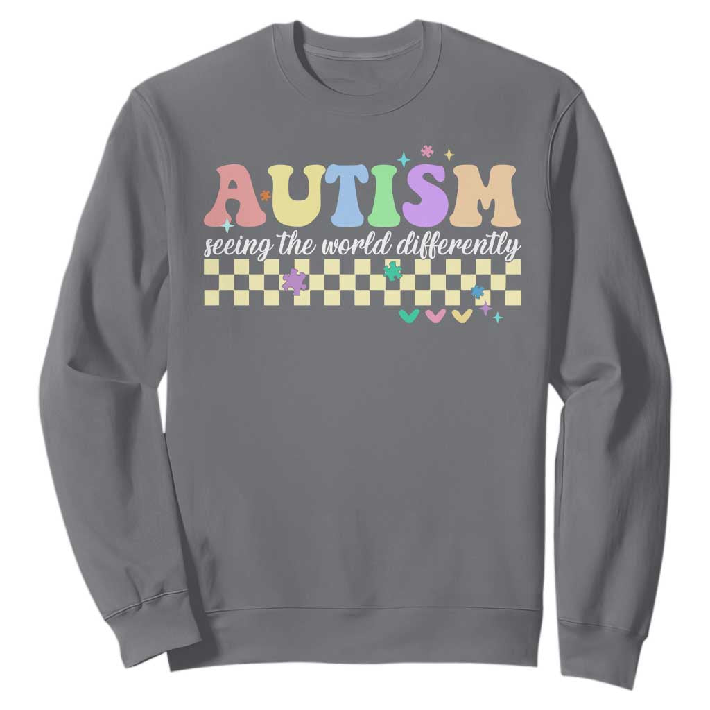 Autism Acceptance Month Sweatshirt Seeing the World Differently