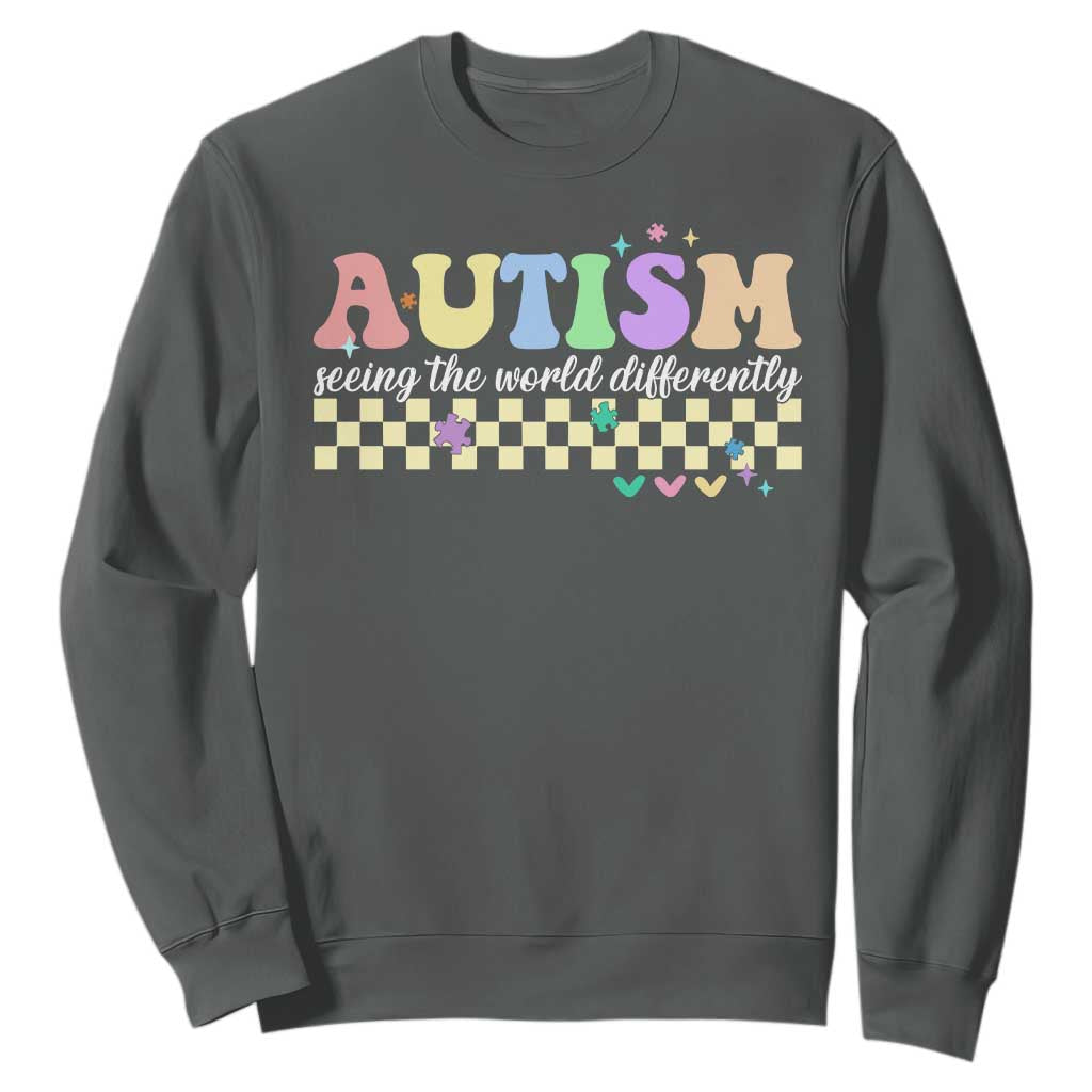 Autism Acceptance Month Sweatshirt Seeing the World Differently