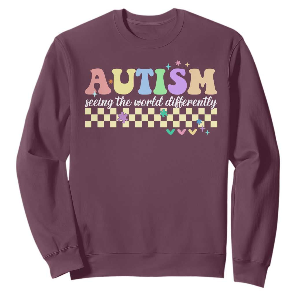 Autism Acceptance Month Sweatshirt Seeing the World Differently