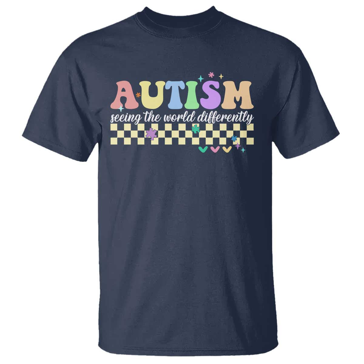 Autism Acceptance Month T Shirt Seeing the World Differently