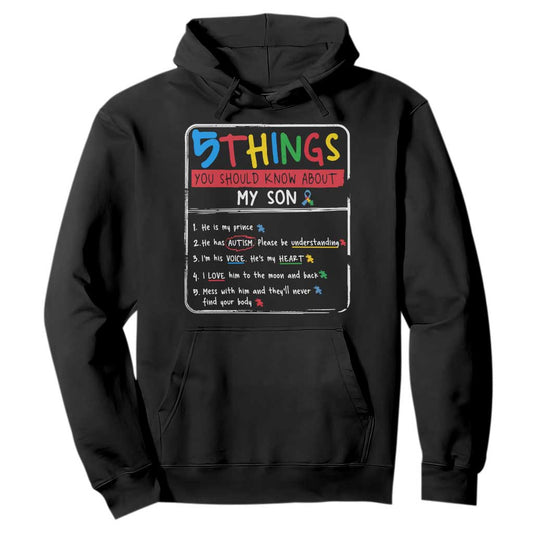 Autistic Son Autism Support Hoodie Autistic Mom Dad Family