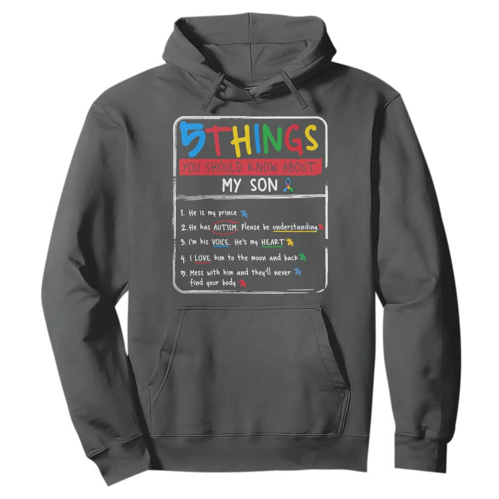 Autistic Son Autism Support Hoodie Autistic Mom Dad Family