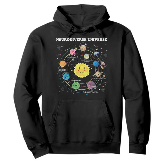 Autism Acceptance Hoodie Neurodiverse Universe Sped Teacher Support