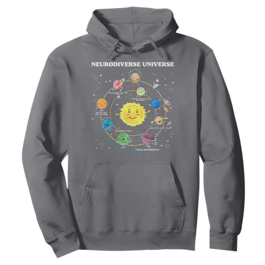Autism Acceptance Hoodie Neurodiverse Universe Sped Teacher Support