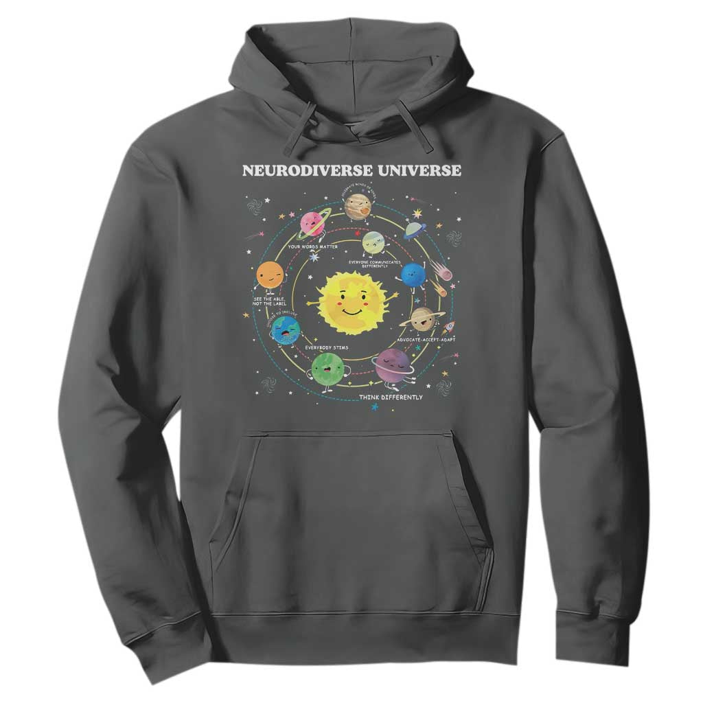 Autism Acceptance Hoodie Neurodiverse Universe Sped Teacher Support