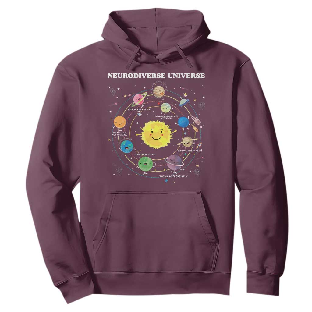 Autism Acceptance Hoodie Neurodiverse Universe Sped Teacher Support
