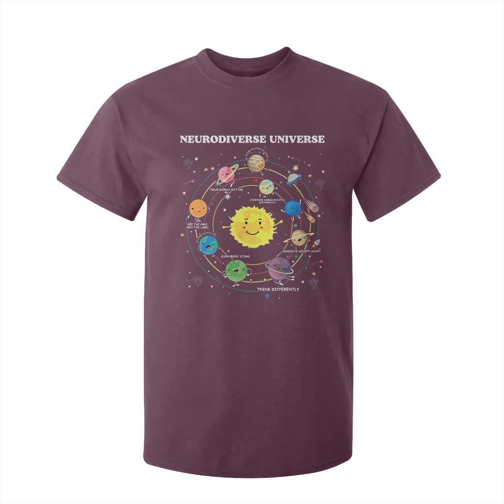 Autism Acceptance T Shirt For Kid Neurodiverse Universe Sped Teacher Support