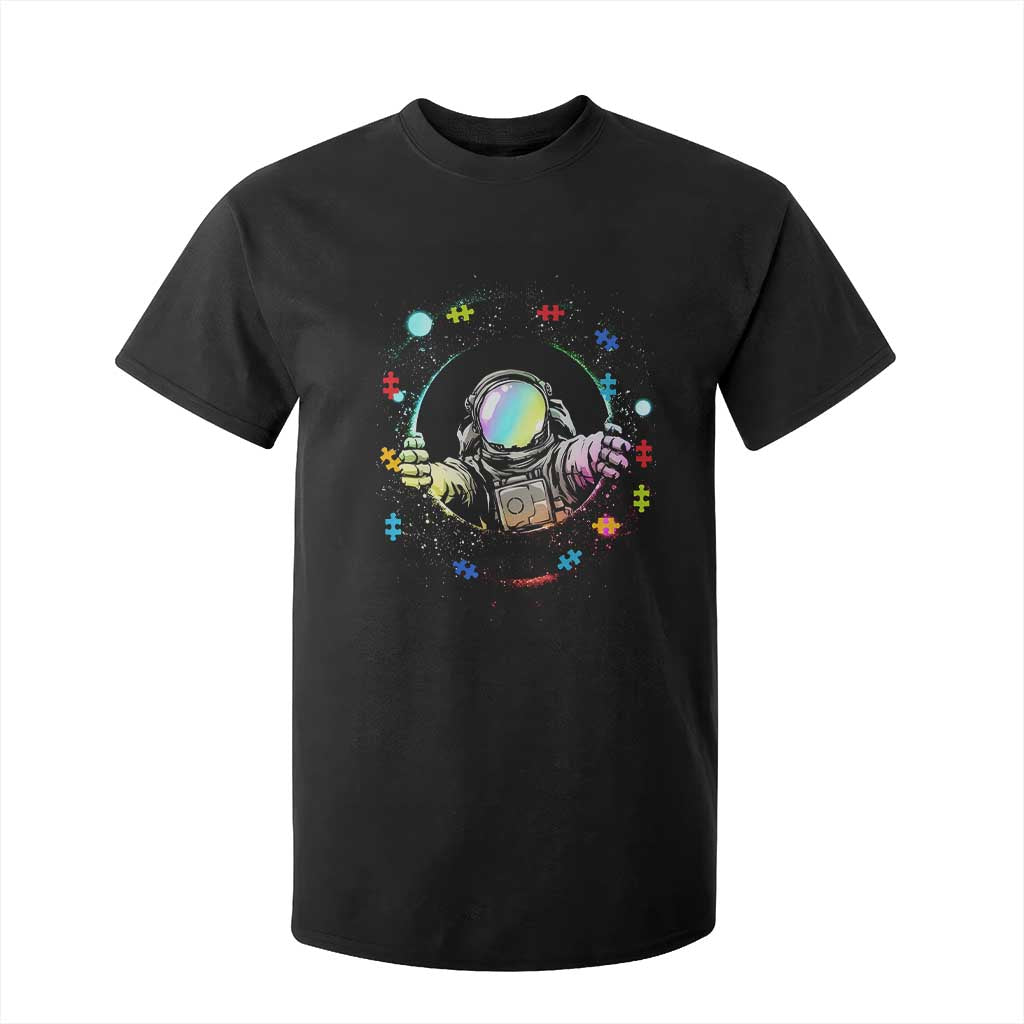 Astronaut Autism Support T Shirt For Kid Space Autistic Kids Sped Teacher