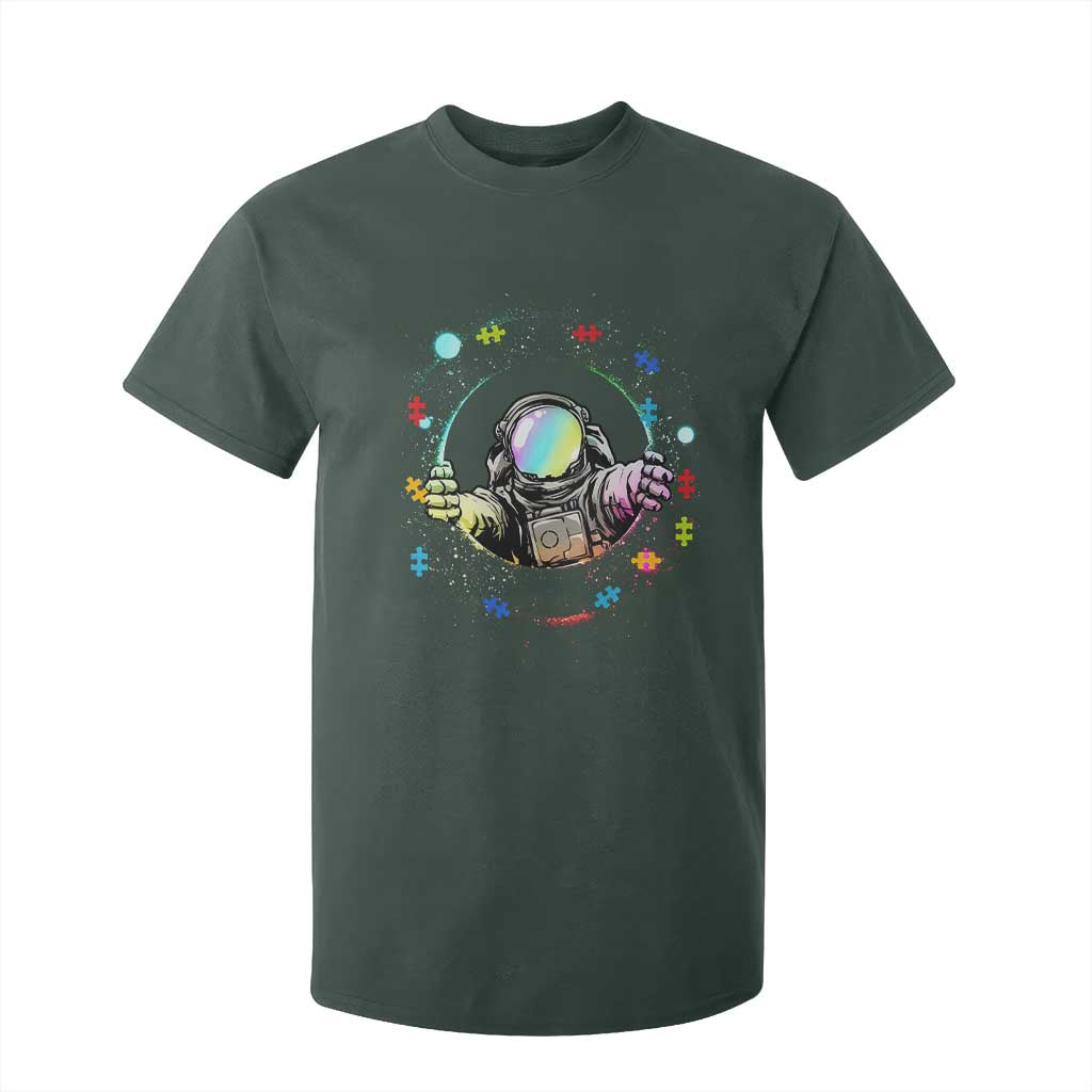 Astronaut Autism Support T Shirt For Kid Space Autistic Kids Sped Teacher