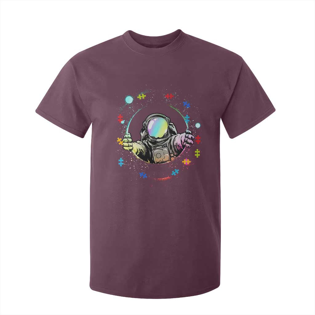 Astronaut Autism Support T Shirt For Kid Space Autistic Kids Sped Teacher