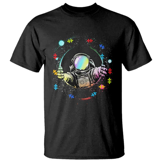 Astronaut Autism Support T Shirt Space Autistic Kids Sped Teacher