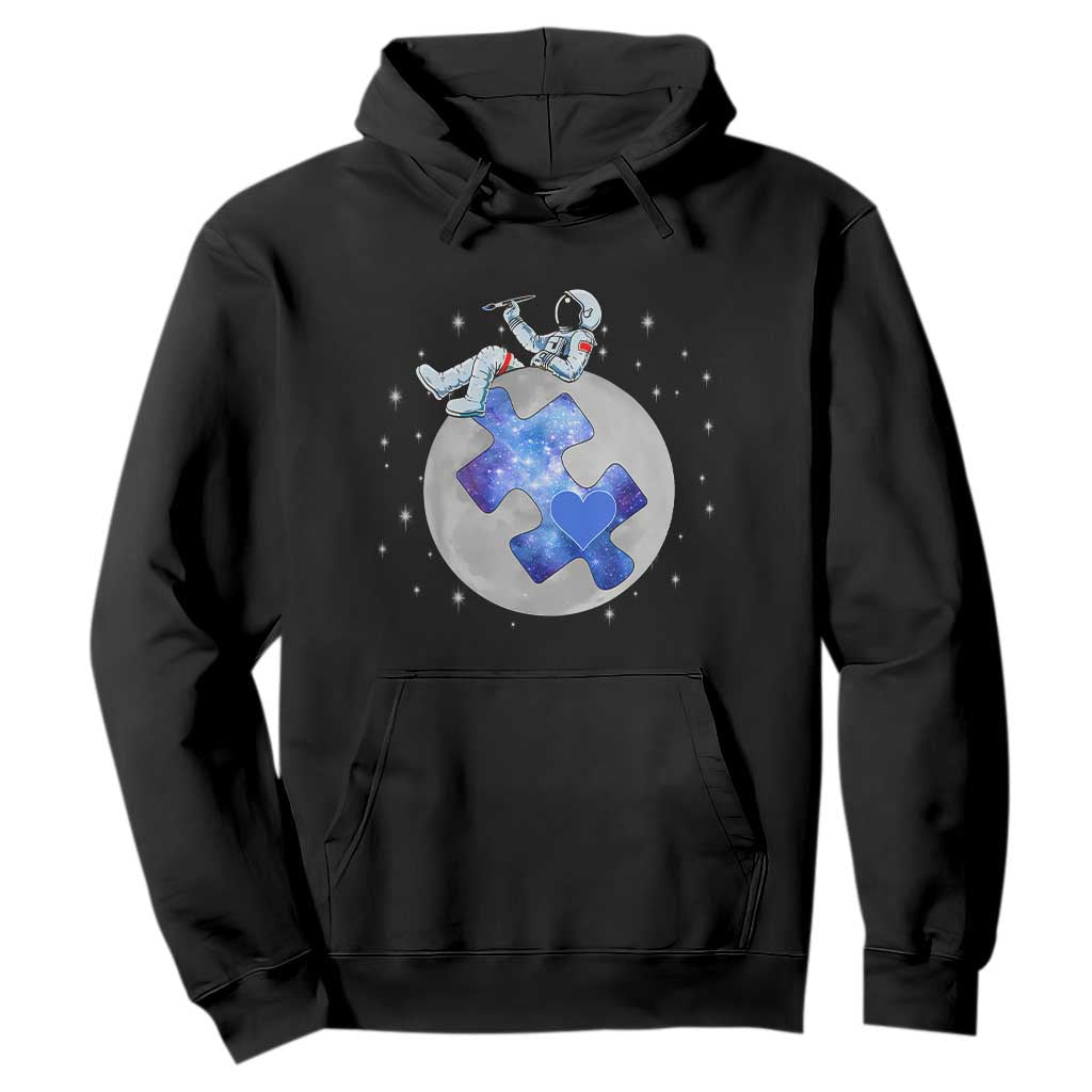 Autism Support Astronaut Hoodie Space Stars Autistic Kids Sped Teacher