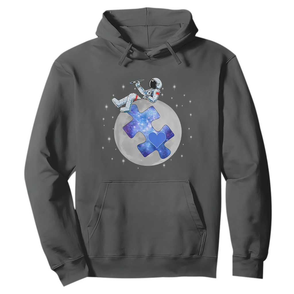 Autism Support Astronaut Hoodie Space Stars Autistic Kids Sped Teacher