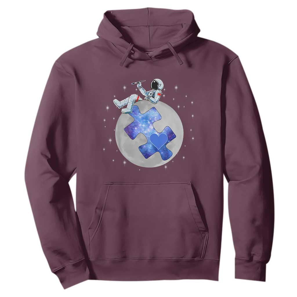 Autism Support Astronaut Hoodie Space Stars Autistic Kids Sped Teacher