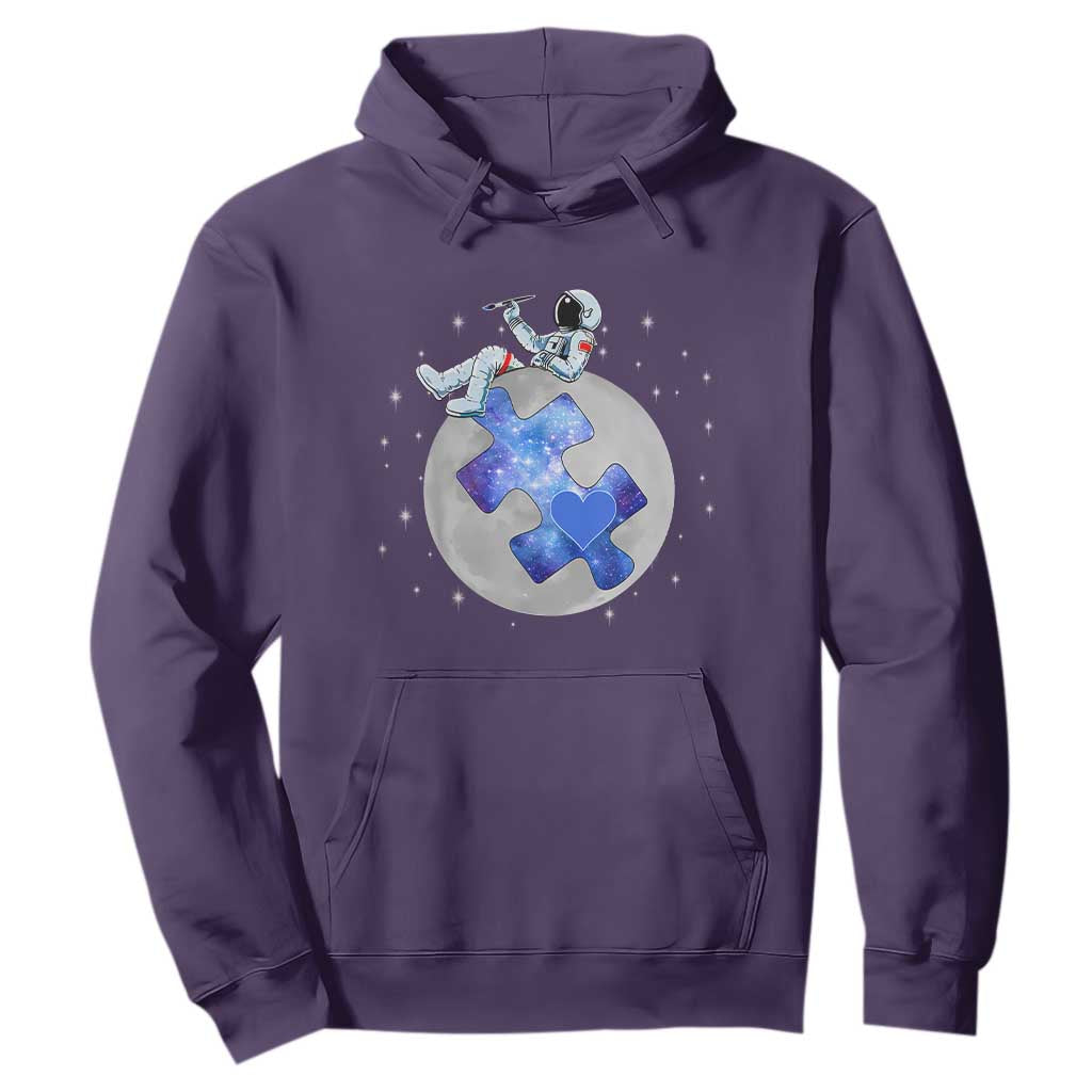Autism Support Astronaut Hoodie Space Stars Autistic Kids Sped Teacher