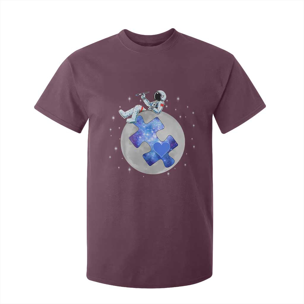 Autism Support Astronaut T Shirt For Kid Space Stars Autistic Kids Sped Teacher