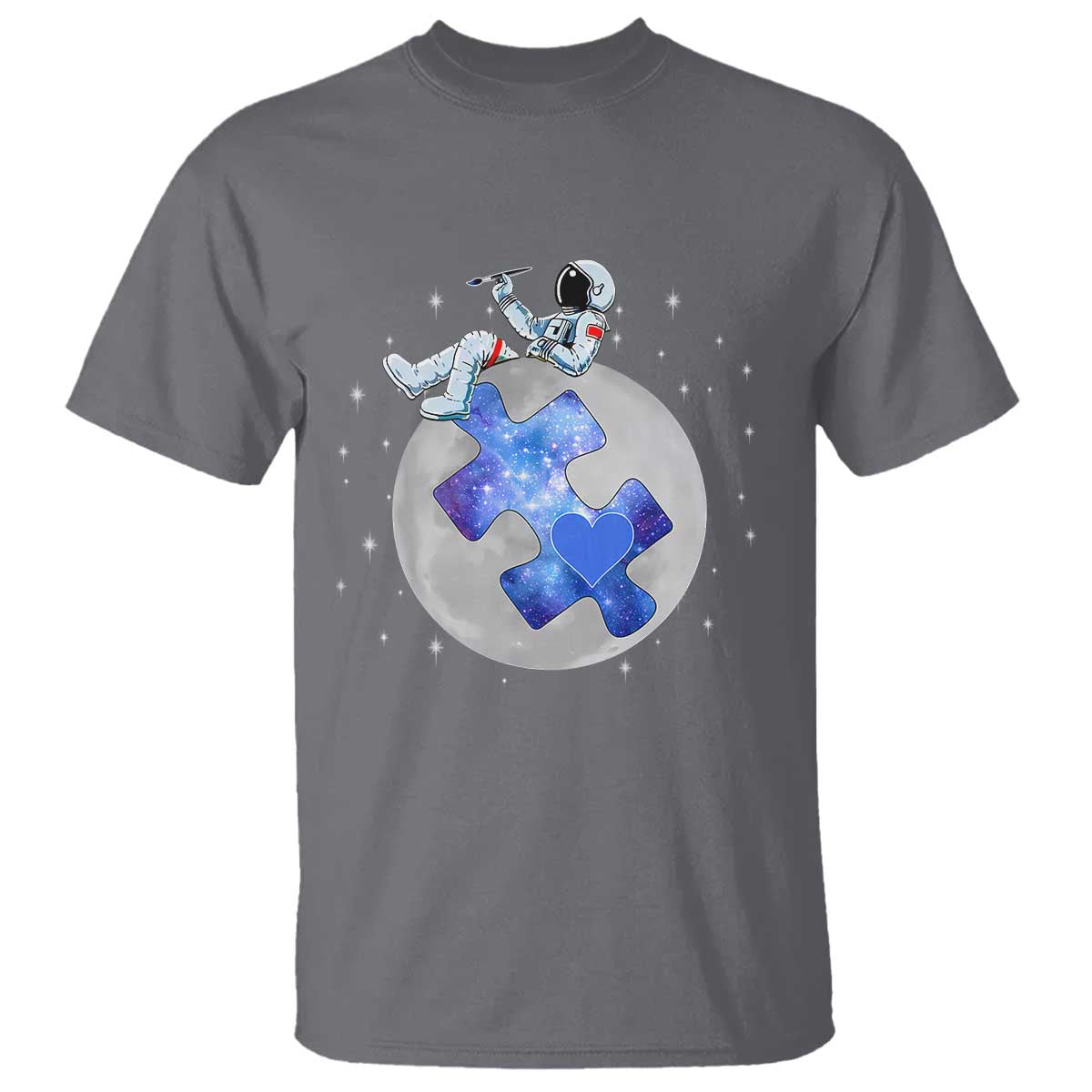 Autism Support Astronaut T Shirt Space Stars Autistic Kids Sped Teacher