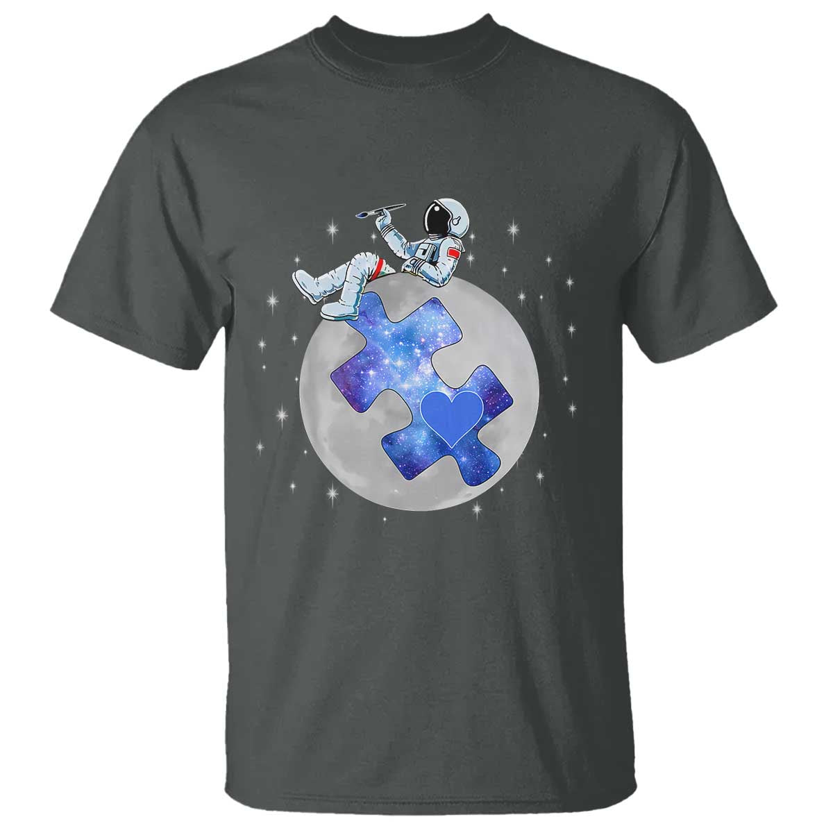 Autism Support Astronaut T Shirt Space Stars Autistic Kids Sped Teacher