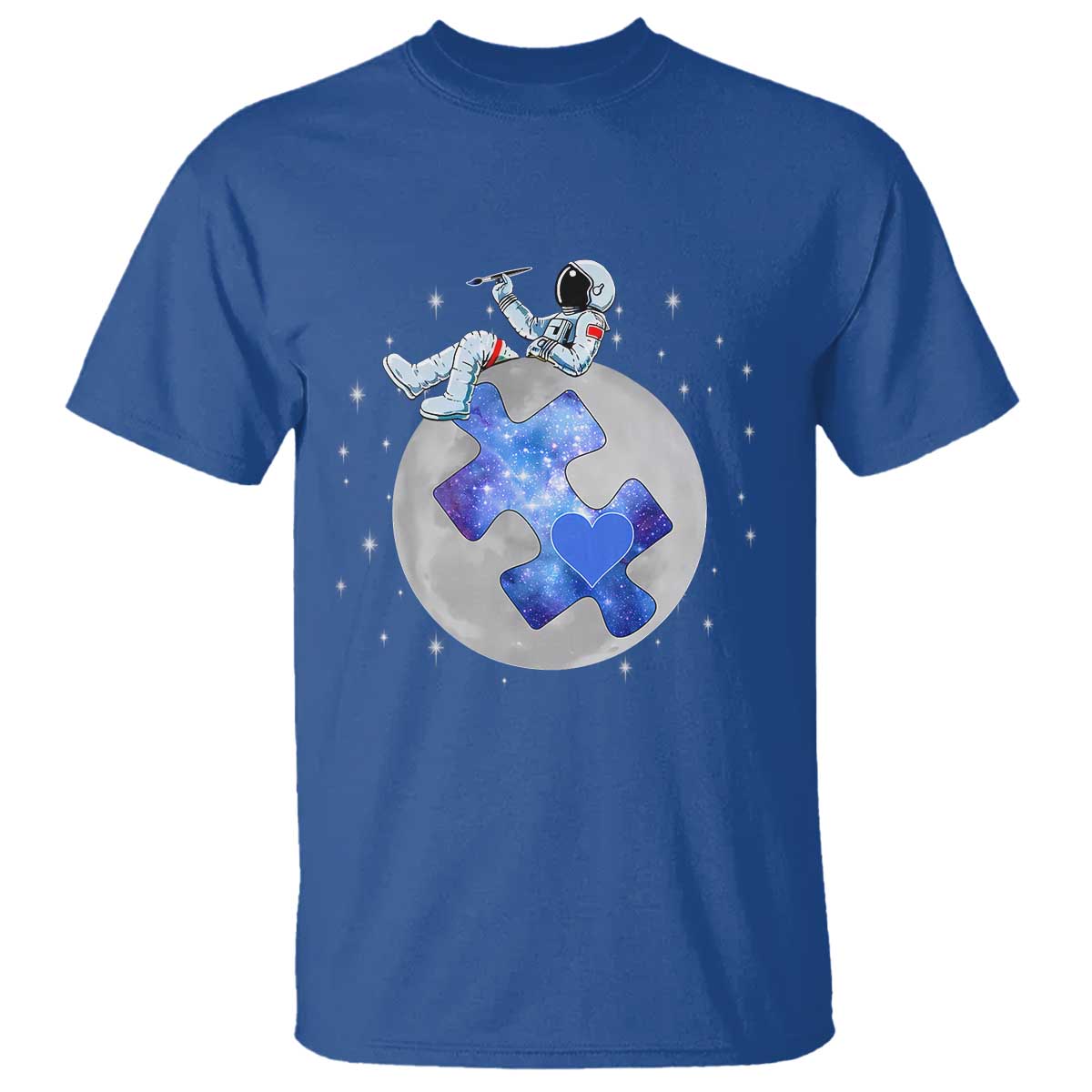 Autism Support Astronaut T Shirt Space Stars Autistic Kids Sped Teacher