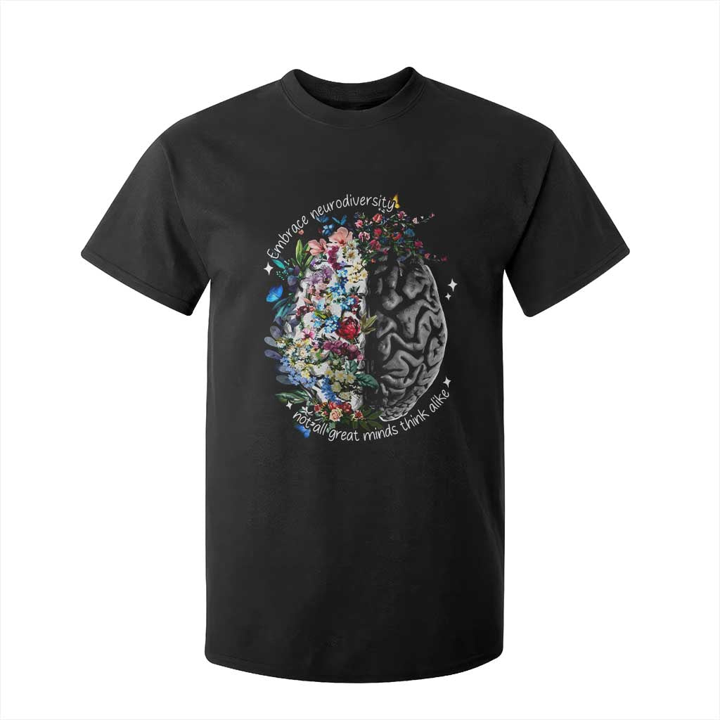 Autism Acceptance T Shirt For Kid Neurodiversity All Great Minds Don't Mind Alike