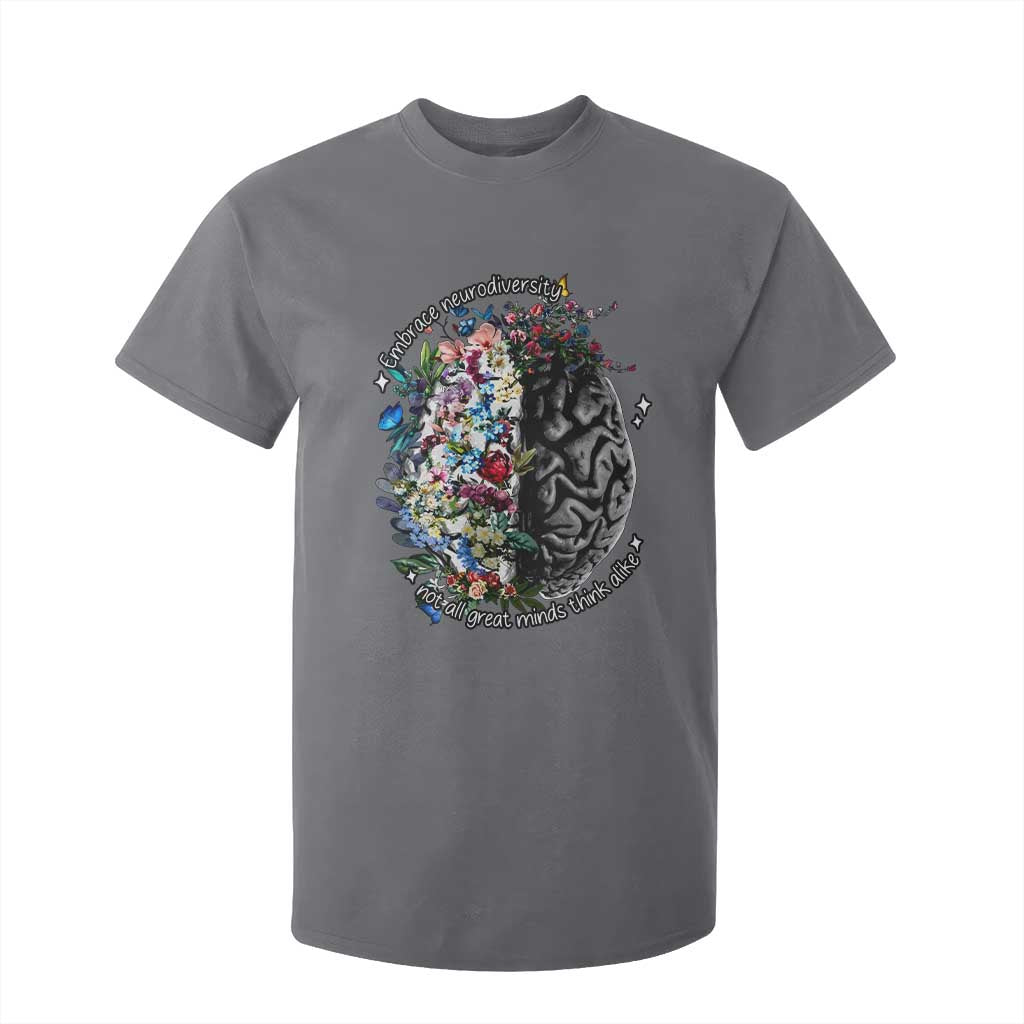 Autism Acceptance T Shirt For Kid Neurodiversity All Great Minds Don't Mind Alike