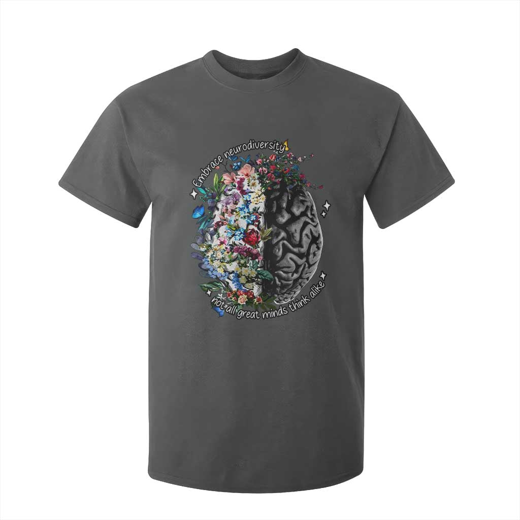 Autism Acceptance T Shirt For Kid Neurodiversity All Great Minds Don't Mind Alike