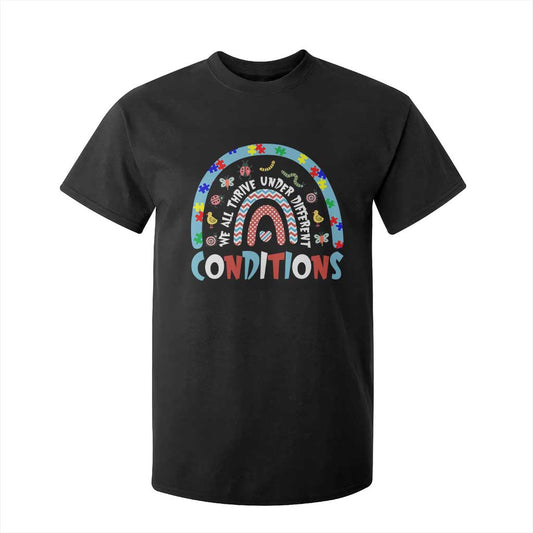 Autism Support T Shirt For Kid Sped Education Teacher Rainbow Reading