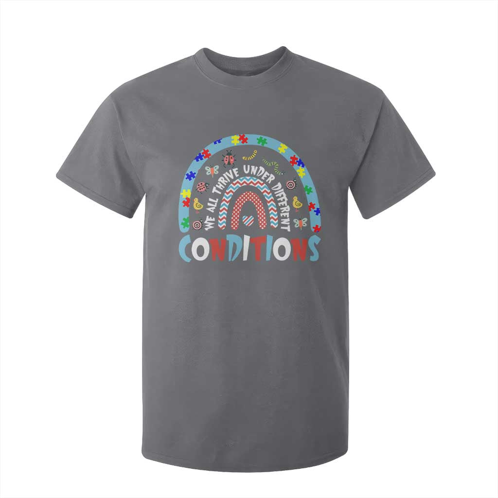 Autism Support T Shirt For Kid Sped Education Teacher Rainbow Reading