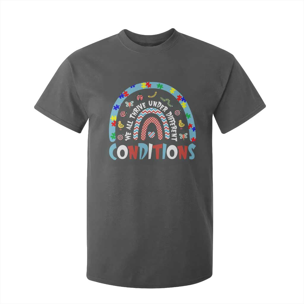 Autism Support T Shirt For Kid Sped Education Teacher Rainbow Reading