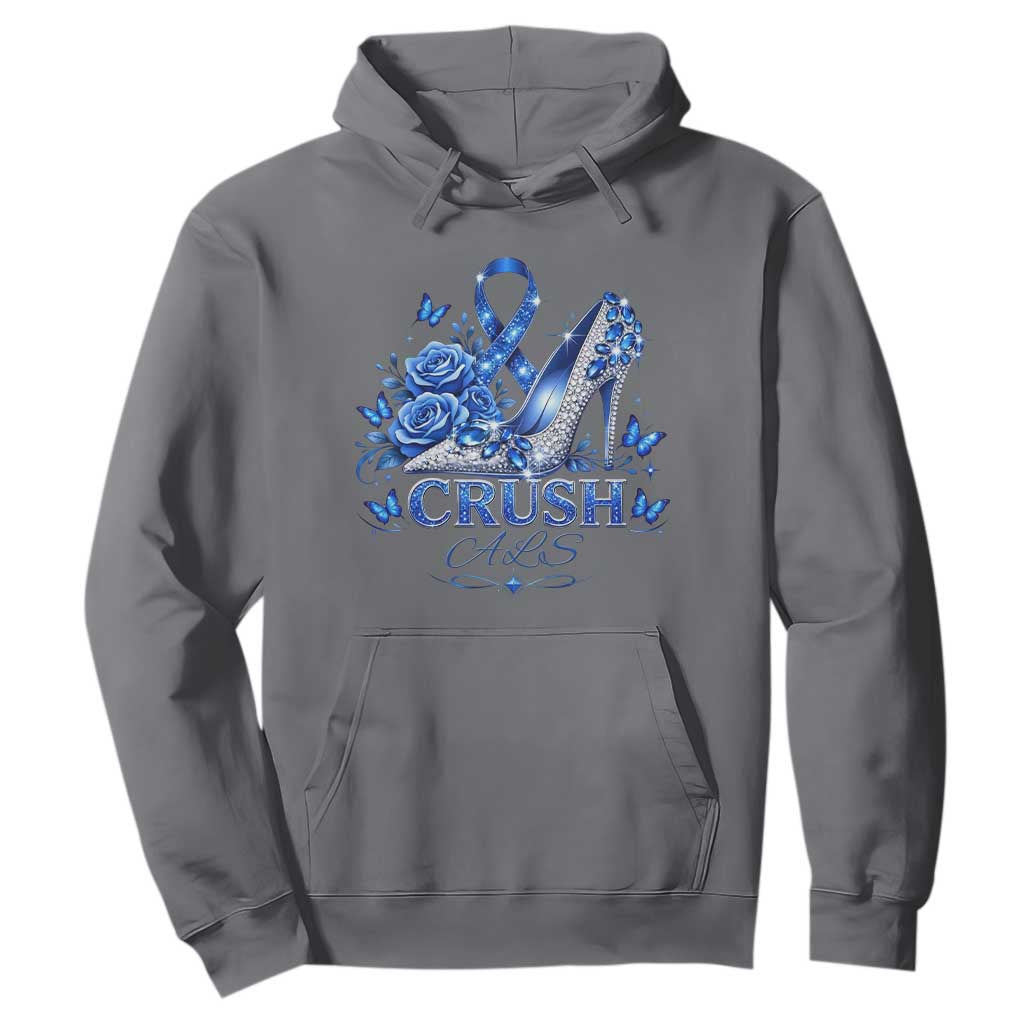 ALS Support Hoodie Blue Ribbon Women Crush ALS