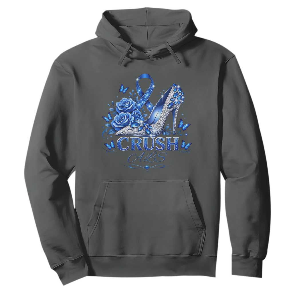ALS Support Hoodie Blue Ribbon Women Crush ALS