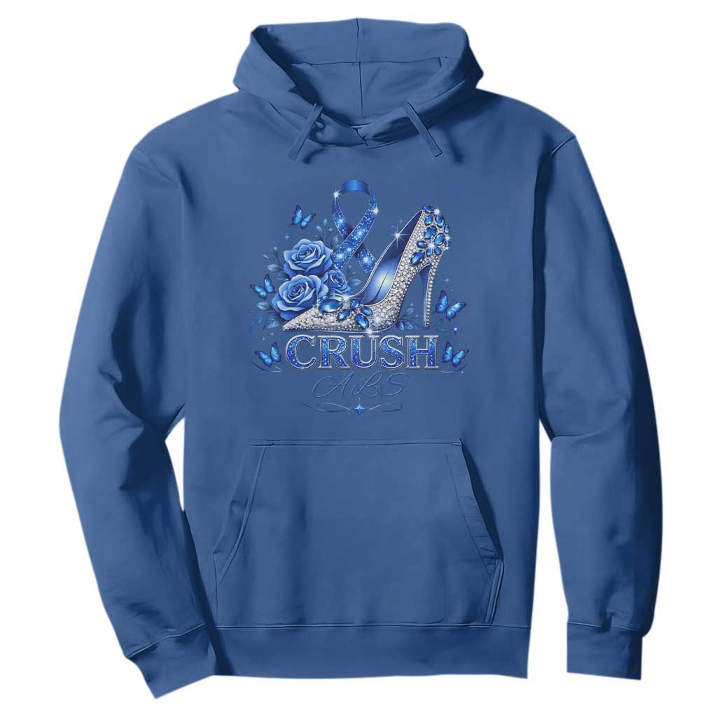 ALS Support Hoodie Blue Ribbon Women Crush ALS