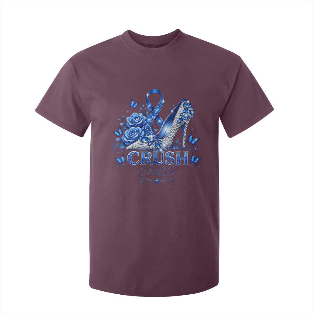 ALS Support T Shirt For Kid Blue Ribbon Women Crush ALS