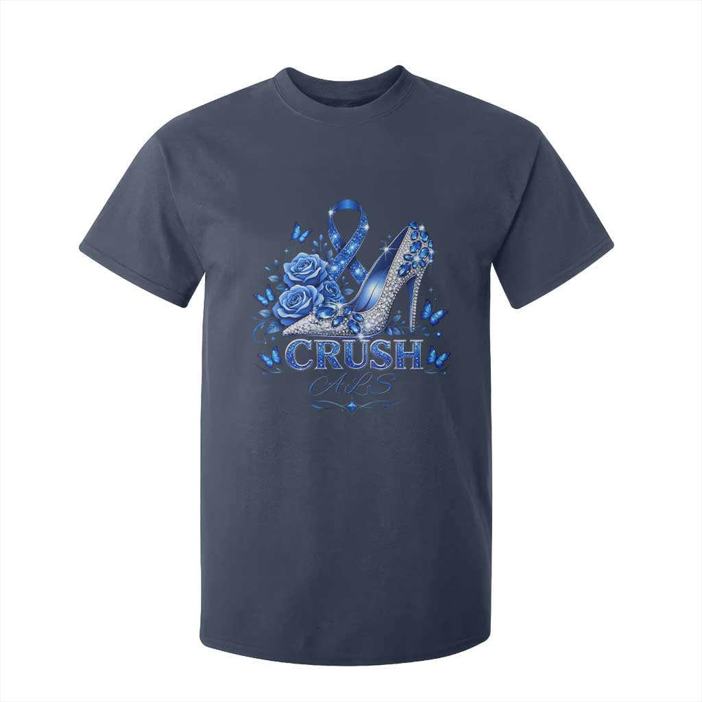 ALS Support T Shirt For Kid Blue Ribbon Women Crush ALS