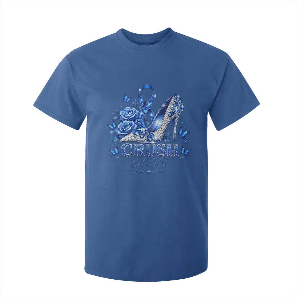ALS Support T Shirt For Kid Blue Ribbon Women Crush ALS