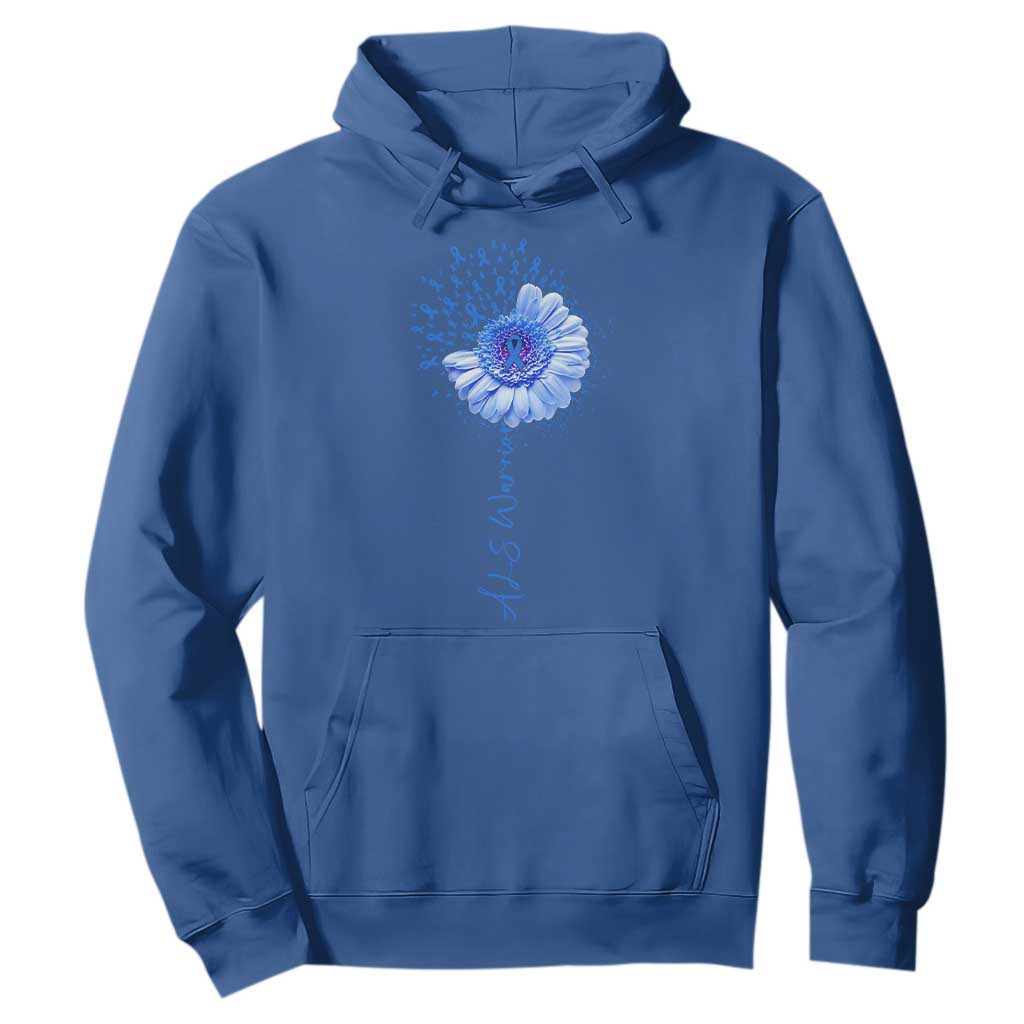 ALS Warrior Support Blue Ribbon Sunflower Hoodie