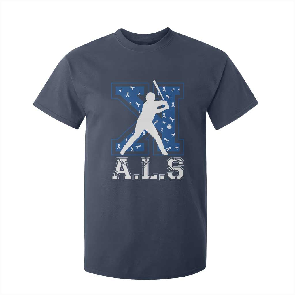 ALS Support T Shirt For Kid Baseball Strike Out ALS Support