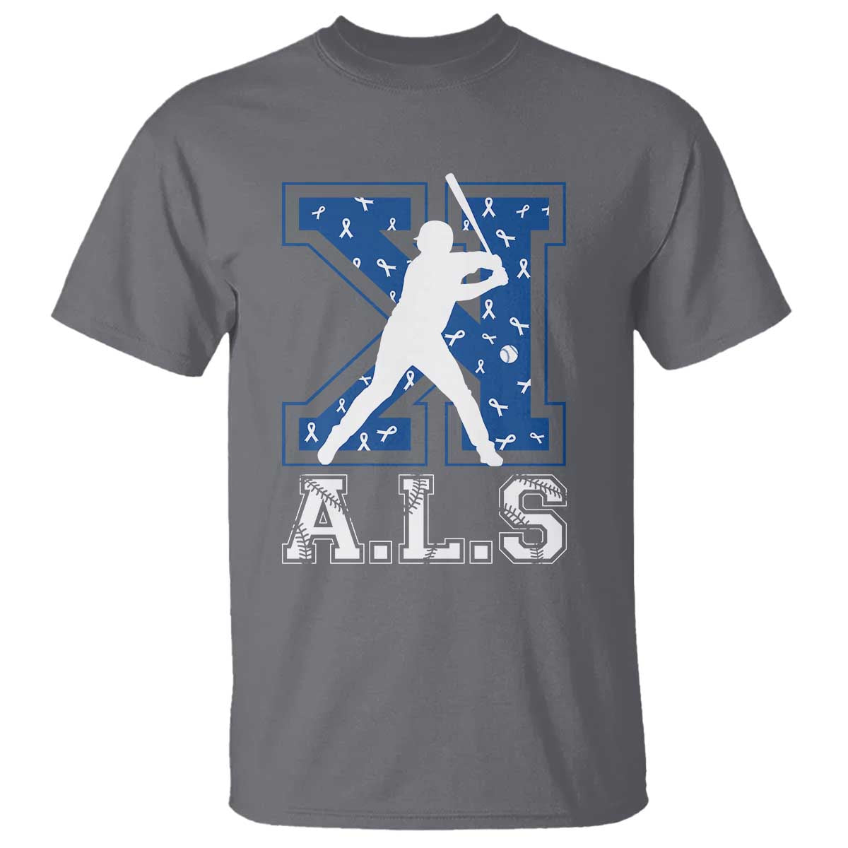 ALS Support T Shirt Baseball Strike Out ALS Support
