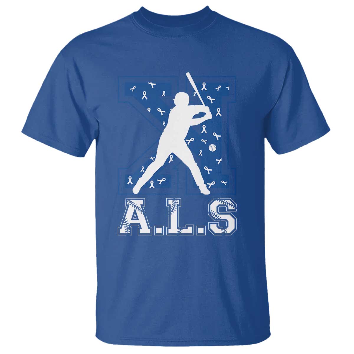 ALS Support T Shirt Baseball Strike Out ALS Support