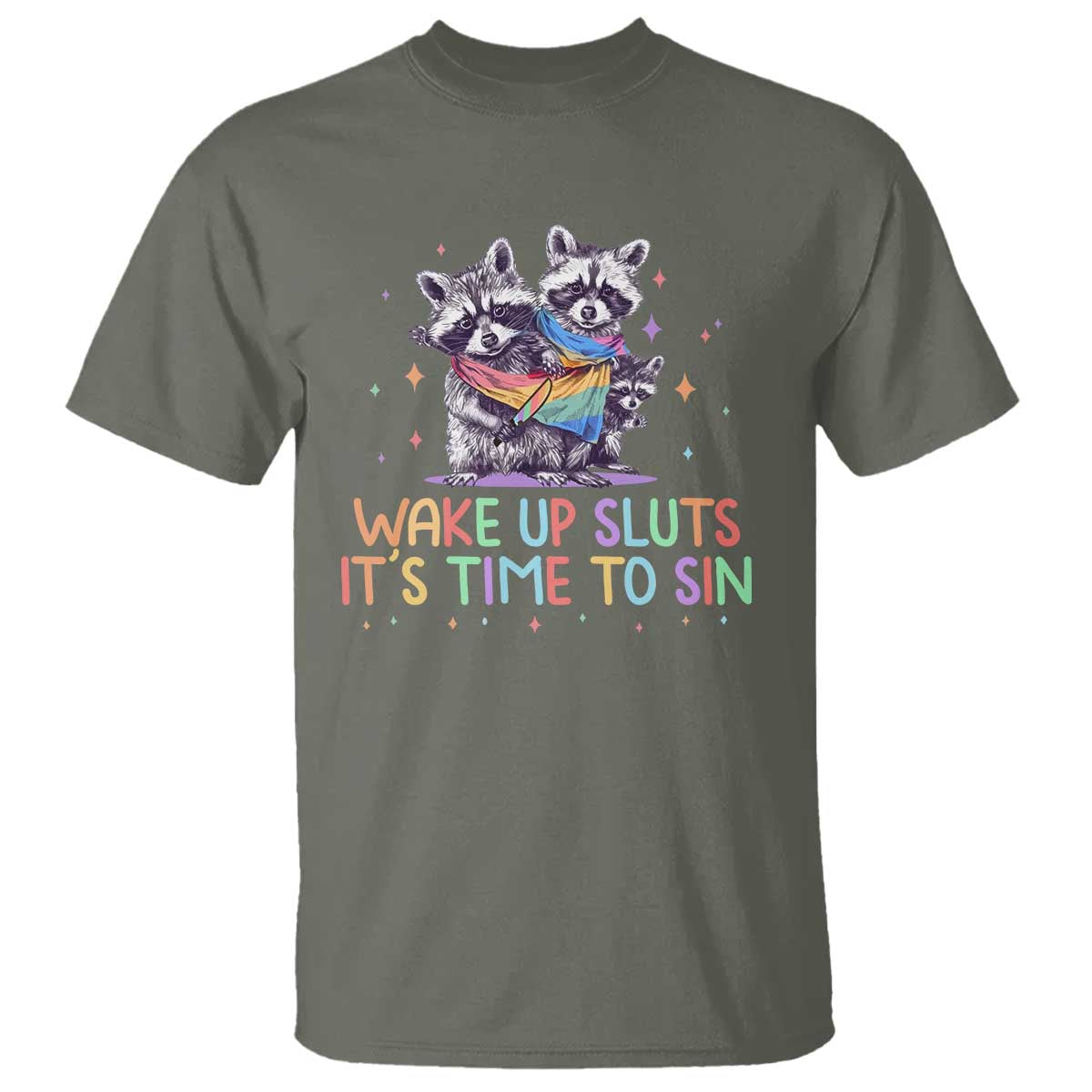 funny-racoon-pride-t-shirt-wake-up-sluts-it-is-time-to-sin-lgbtq-rainbow-flag