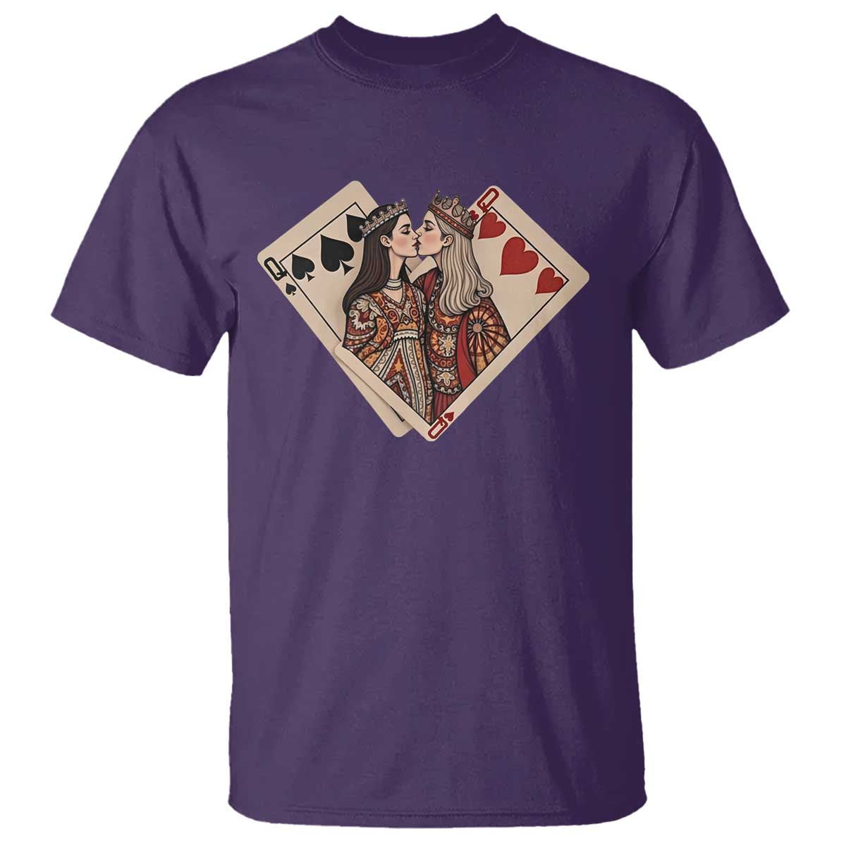 lesbian-pride-t-shirt-vintage-kissing-cards-sapphic-art