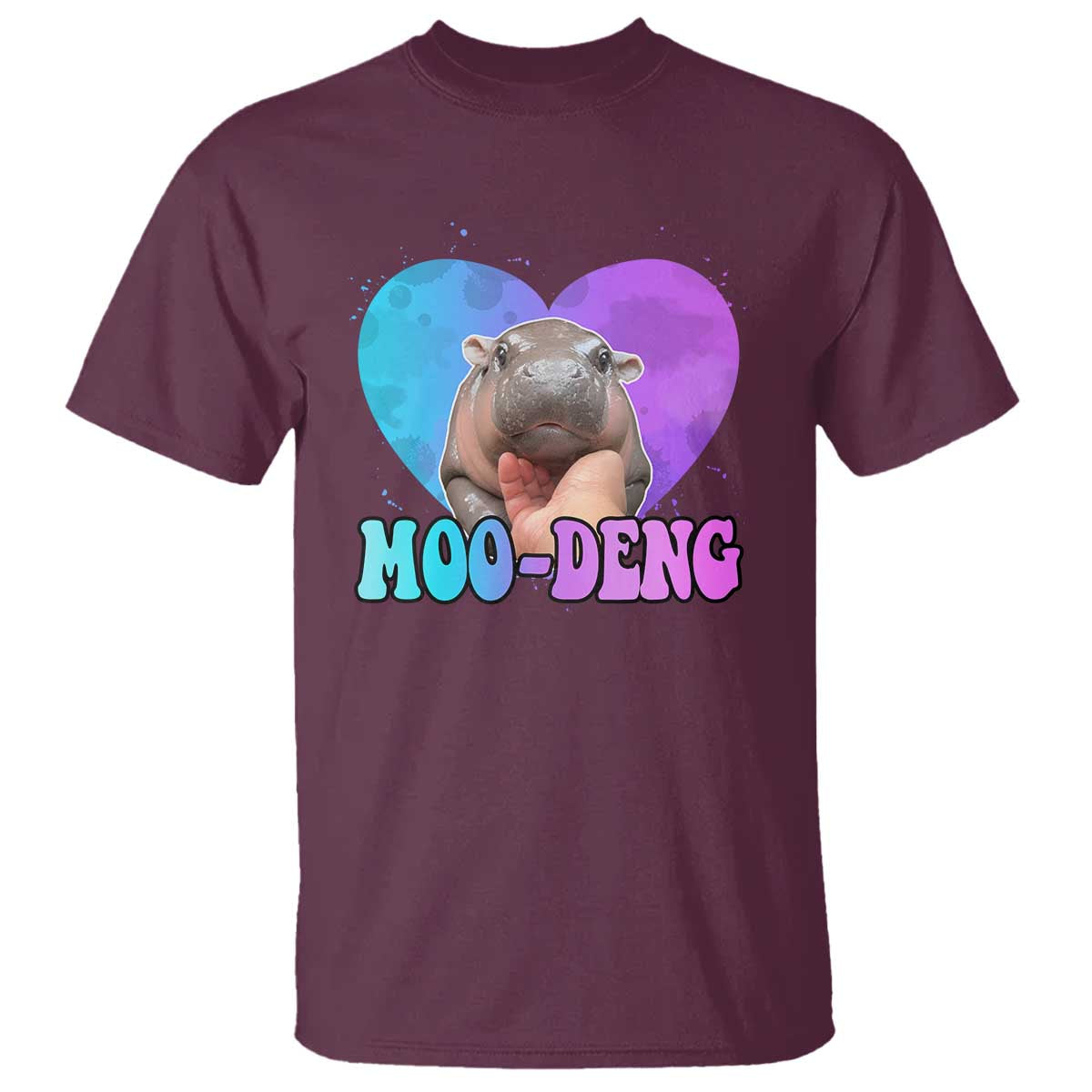 funny-moo-deng-baby-pygmy-hippo-t-shirt-heart-shape-cute-zoo-for-family
