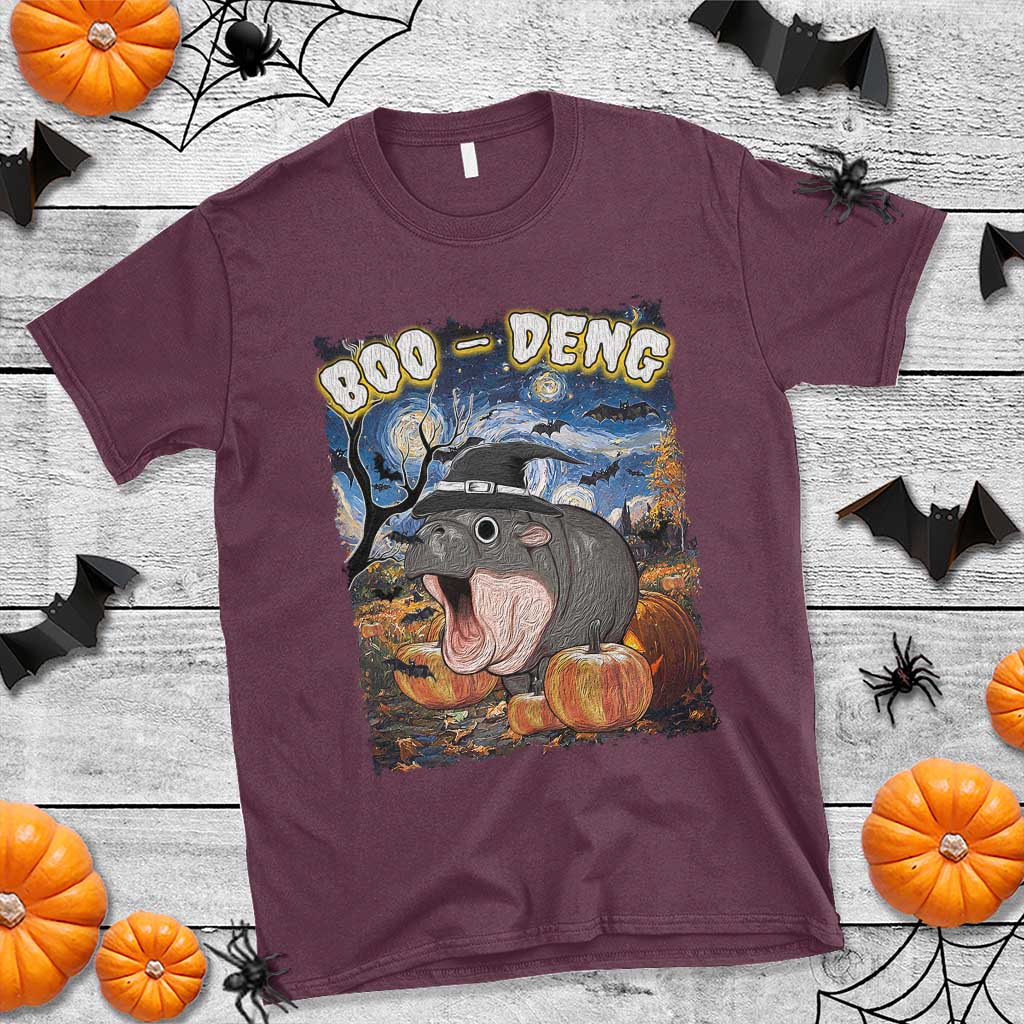 moo-deng-baby-pygmy-hippo-van-gogh-starry-night-t-shirt-halloween-gothic-witchy-vibes-cute-zoo-for-family