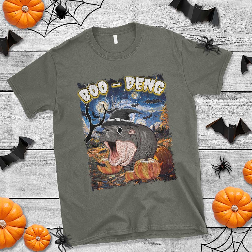 moo-deng-baby-pygmy-hippo-van-gogh-starry-night-t-shirt-halloween-gothic-witchy-vibes-cute-zoo-for-family